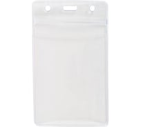 Вертикальный бейдж LITE 65х110 мм прозрачный без держателя BGL9065G/250*