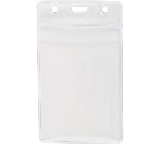 Вертикальный бейдж LITE 65х110 мм прозрачный без держателя BGL9065G/250* 1