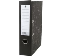 Папка-регистратор LITE 75 мм мрамор черный съемный механизм разобранная KP9575EL