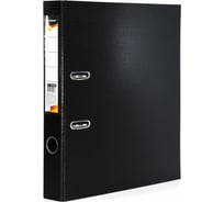 Папка-регистратор INFORMAT 55 мм двустороннее покрытие PVC, черный VP9050K