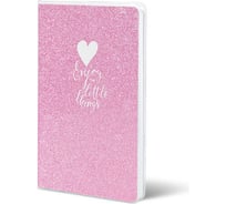 Записная книжка LOREX SPARKLE B6 80 листов, клетка, обложка ПВХ глиттер розовый LXNB6-SP4