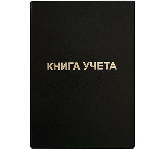 Книга учета INFORMAT 96 листов, линия, офсет, А4, бумвинил, вертикальная, черная KYA4-BV96B/LIN 1