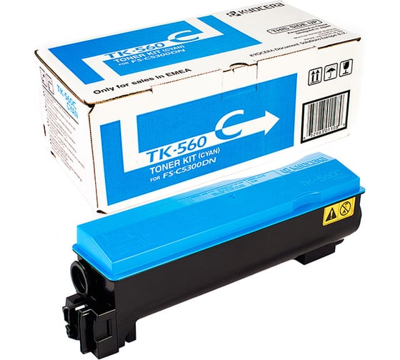 Тонер-картридж KYOCERA TK-560C 10000 страниц cyan для P6030cdn, FS-C5300DN, FS-C5350DN 1T02HNCEU0