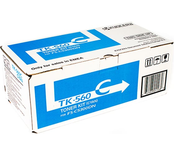 Тонер-картридж KYOCERA TK-560C 10000 страниц cyan для P6030cdn, FS-C5300DN, FS-C5350DN 1T02HNCEU0