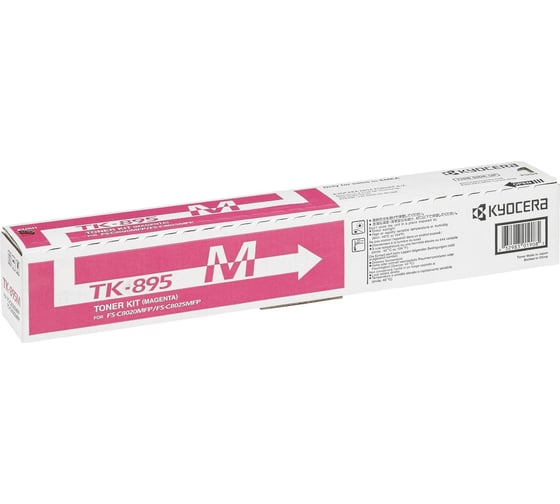 Тонер-картридж KYOCERA TK-895M 6000 страниц magenta для FS-C8020MFP/C8025MFP 1T02K0BNL0