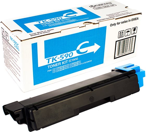 Тонер-картридж KYOCERA TK-590C 5000 страниц cyan 1T02KVCNL0