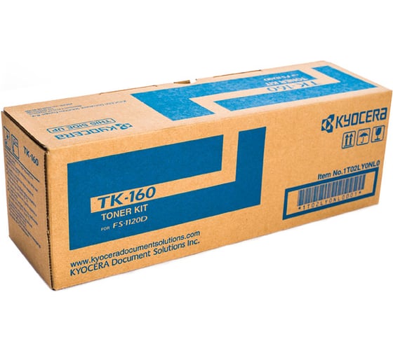 Тонер-картридж KYOCERA TK-160 2500 страниц black для FS-1120D/DN, P2035D/DN 1T02LY0NLC