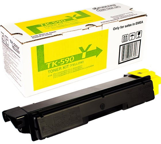 Тонер-картридж KYOCERA TK-590Y 5000 страниц yellow 1T02KVANL0