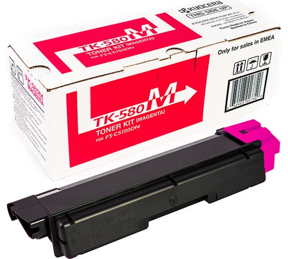 Тонер-картридж KYOCERA TK-580M 2800 страниц magenta для FS-C5150DN 1T02KTBNL0
