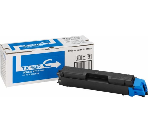 Тонер-картридж KYOCERA TK-580C 2800 страниц cyan для FS-C5150DN 1T02KTCNL0