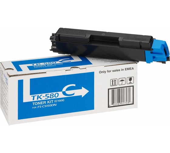 Тонер-картридж KYOCERA TK-580C 2800 страниц cyan для FS-C5150DN 1T02KTCNL0