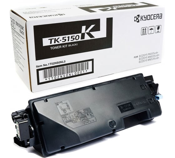 Тонер-картридж KYOCERA TK-5150K 12000 страниц black для P6035cdn/M6x35cidn 1T02NS0NL0