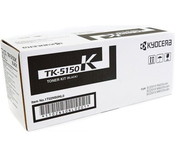 Тонер-картридж KYOCERA TK-5150K 12000 страниц black для P6035cdn/M6x35cidn 1T02NS0NL0