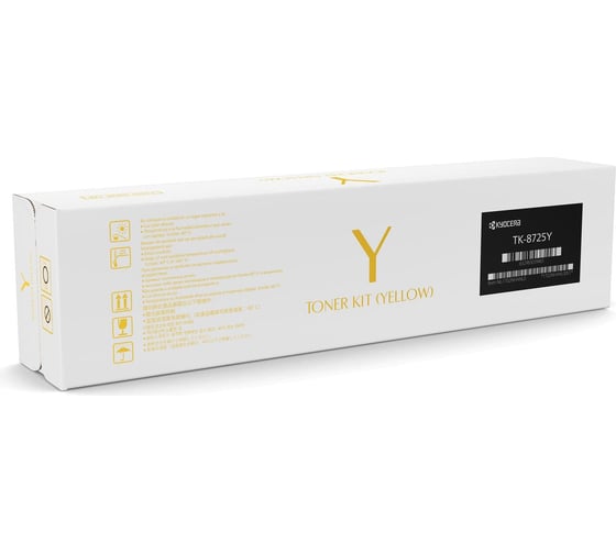 Тонер-картридж KYOCERA TK-8725Y 30000 страниц yellow для TASKalfa 7052ci/8052ci 1T02NHANL0