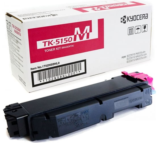 Тонер-картридж KYOCERA TK-5150M 10000 страниц magenta для P6035cdn/M6x35cidn 1T02NSBNL0