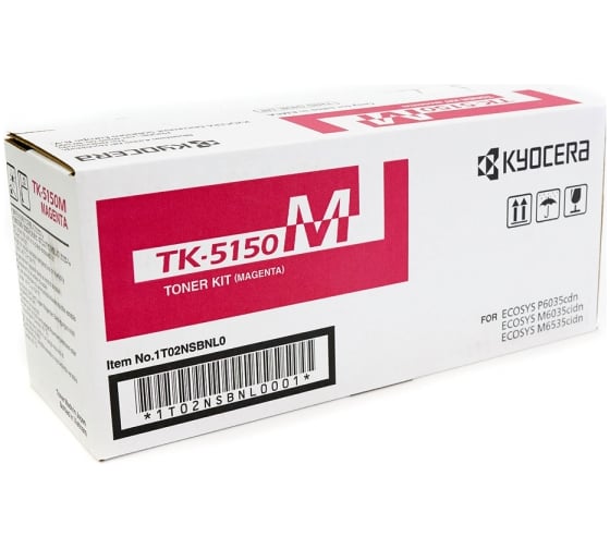 Тонер-картридж KYOCERA TK-5150M 10000 страниц magenta для P6035cdn/M6x35cidn 1T02NSBNL0