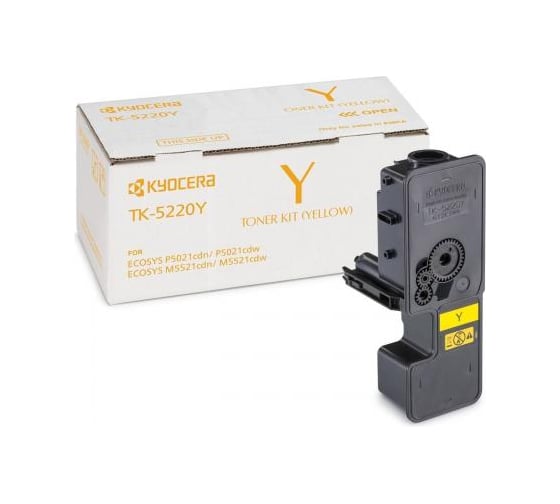 Тонер-картридж KYOCERA TK-5220Y 1200 страниц yellow для P5021cdn/cdw, M5521cdn/cdw 1T02R9ANL1