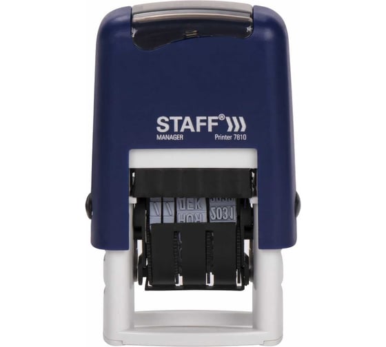 Датер-мини STAFF Printer 7810 месяц буквами, оттиск 22x4 мм 237432