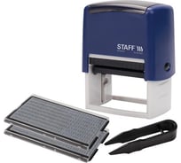 Самонаборный штамп STAFF Printer 8027 8-строчный, оттиск 60х40 мм, кассы в комплекте 237430