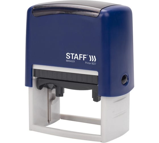Самонаборный штамп STAFF Printer 8027 8-строчный, оттиск 60х40 мм, кассы в комплекте 237430