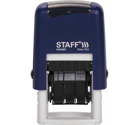 Датер-мини STAFF Printer 7810 BANK месяц цифрами, оттиск 22x4 мм 237433