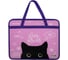 Папка с ручками BRAUBERG Black Cat А4, 1 отделение, пластик, молния сверху, 75 мм 270122 1