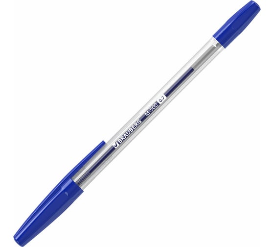 Шариковые ручки BRAUBERG M-500, набор 10 шт, ассорти, узел 0.7 мм, линия 0.35 мм 143455