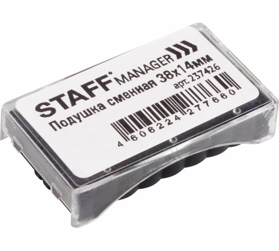 Сменная подушка STAFF 38х14 мм, для штампов Printer 9011T, Printer 8051, синяя 237426