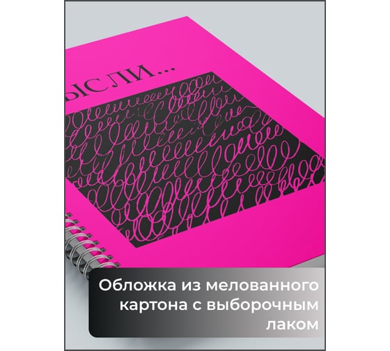 Бизнес-тетрадь listoff А4, 80 листов, в клетку, на евроспирали ТСЛ4805184