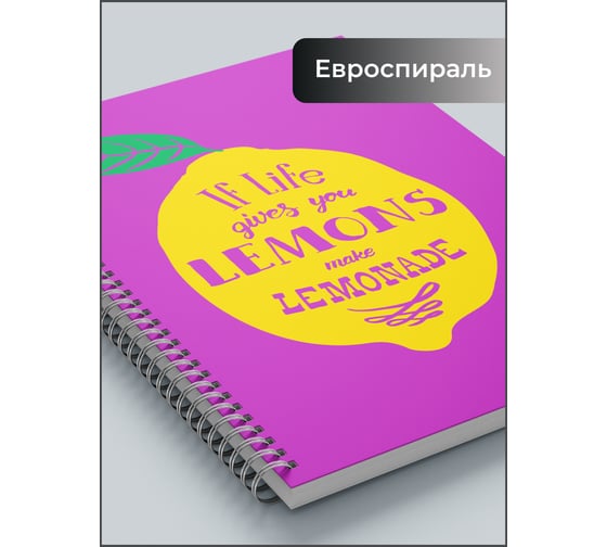Бизнес-тетрадь listoff А4, 80 листов, в клетку, на евроспирали ТСЛ4805183