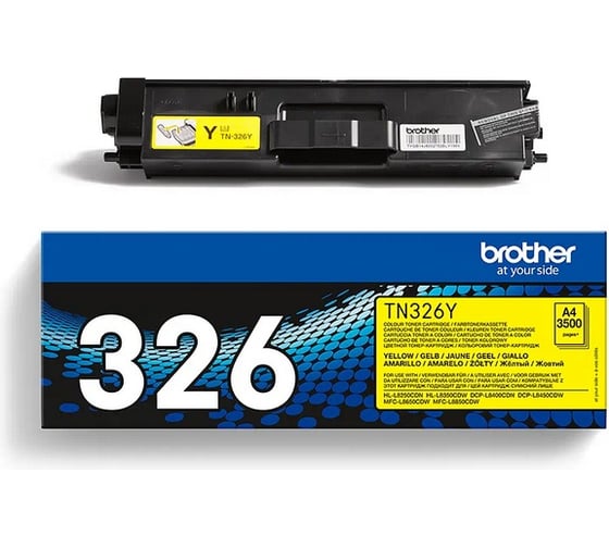Тонер-картридж Brother для HL-L8250CDN, MFC-L8650CDW, жёлтый TN326Y