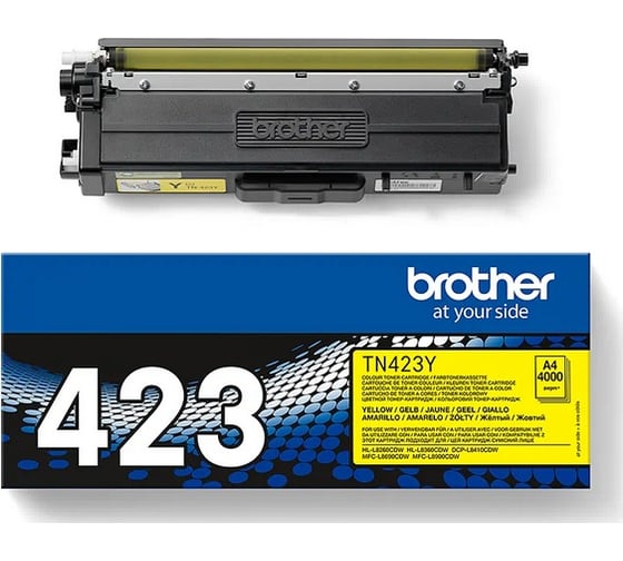 Тонер-картридж Brother желтый TN423Y