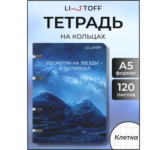 Бизнес-тетрадь listoff А5, 200 листов, на кольцах ТК1205208
