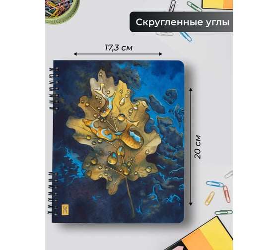 Бизнес-тетрадь listoff А5, 96 листов, в клетку, на гребне ТПМН596140