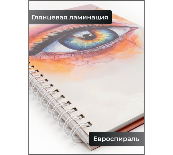 Бизнес-тетрадь listoff А5, 80 листов, в линию, на евроспирали ТС5805227