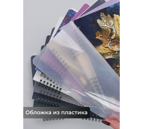 Бизнес-тетрадь listoff А5, 96 листов, в клетку, на гребне ТПМН596147