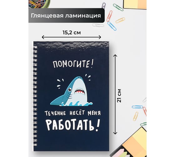 Бизнес-тетрадь listoff А5, 80 листов, в линию, на евроспирали ТС5805230