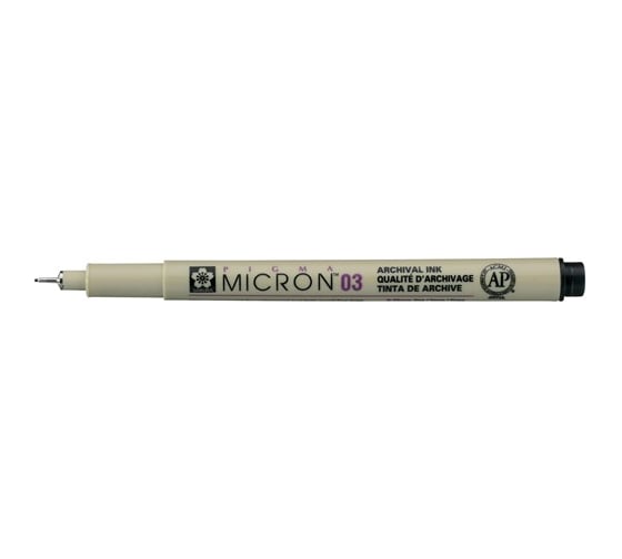 Капиллярная ручка SAKURA Pigma Micron 0.35 мм черный XSDK03#49 1