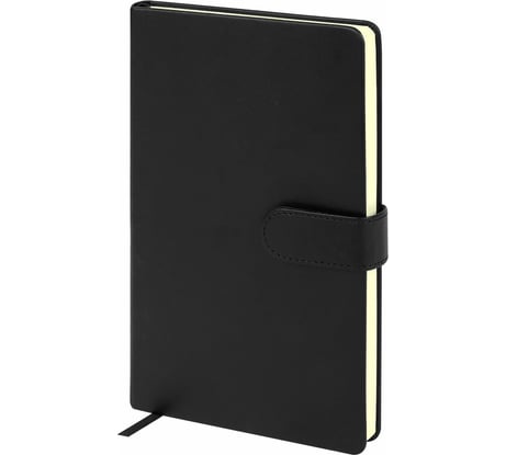 Скетчбук BRAUBERG слоновая кость 140 г/м, 130х210 мм, 80 л, кожзам, застежка, ART_CL, черный, 116460