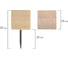 Силовые кнопки-гвоздики BRAUBERG WOOD, деревянные (кубики), 50 шт, 272762 10