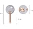 Силовые кнопки-гвоздики BRAUBERG CLEAR GOLD, прозрачные с золотистым (шарики), 100 шт, 272760 12