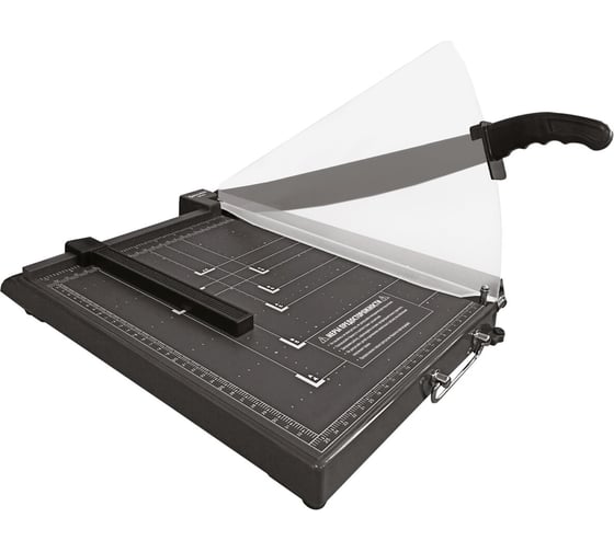 Резак сабельный BRAUBERG KATANA TSP-412, А4, на 12 л, пластиковое основание, защитный экран, 532987