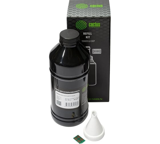 Тонер Cactus CS-RK-TL-5120X черный флакон 500 гр., в комплекте чип, Pantum BP5100DN/BP5100DW для принтера 1805054
