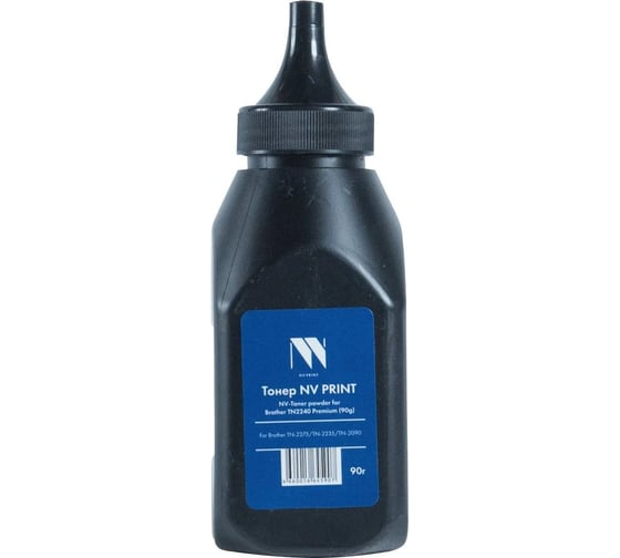 Тонер NV Print NVP для Brother TN2240 Premium TN-1075, 2090, 2235, 2275, 2335, 2375 90г для HL-1110, 1112, 1210WR, 1212WR, 2132, 2240, 2250, 2270; HL-L2300, L2340, L2360, L2 NV-TN2240-PR-90G