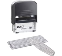 Автоматический самонаборный штамп Colop пластик 5 строк 18х47 мм PRINTER С 30/1SET black 00-00000851