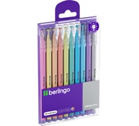 Набор гелевых ручек BERLINGO Brilliant Glitter 10 шт, 10 цветов, 1 мм, корпус ассорти CNg_50510