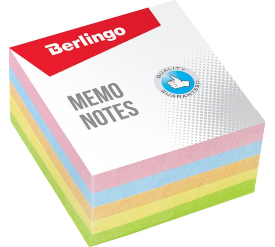 Блок для записи BERLINGO Standard 9х9х4,5 см, цветной LNn_01159 1