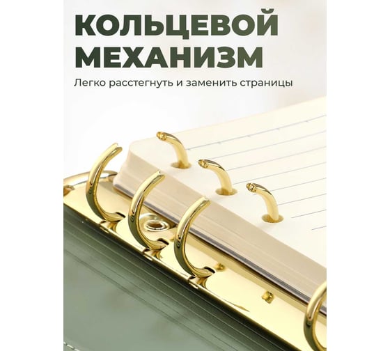 Блокнот органайзер PARCHMENT А5 на кольцах 17017