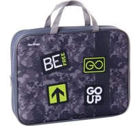 Папка BERLINGO Be free с ручками 1 отделение, А4, 350х265х80 мм, текстиль, на молнии FB70028