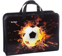 Папка BERLINGO Football с ручками 1 отделение, А4, 340х245х75 мм, пластик, на молнии PTA47525